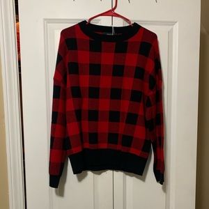 buffalo plaid sweater
